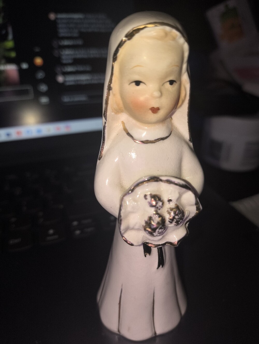 Vintage Japan Bride Figurine .
